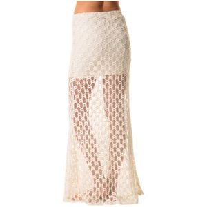 RVCA knitted maxi skirt